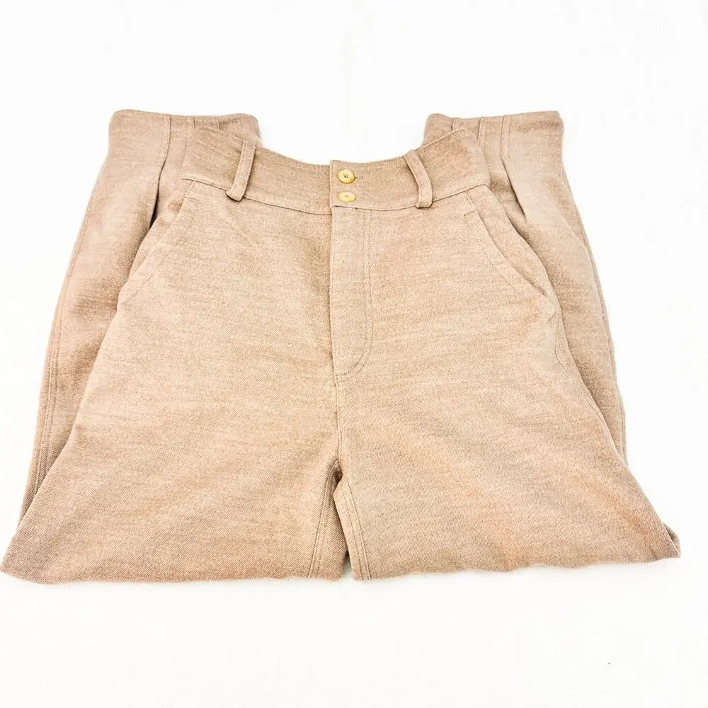 Free People Light Brown Balloon Jogger Style Slack Dress Pants Size 4